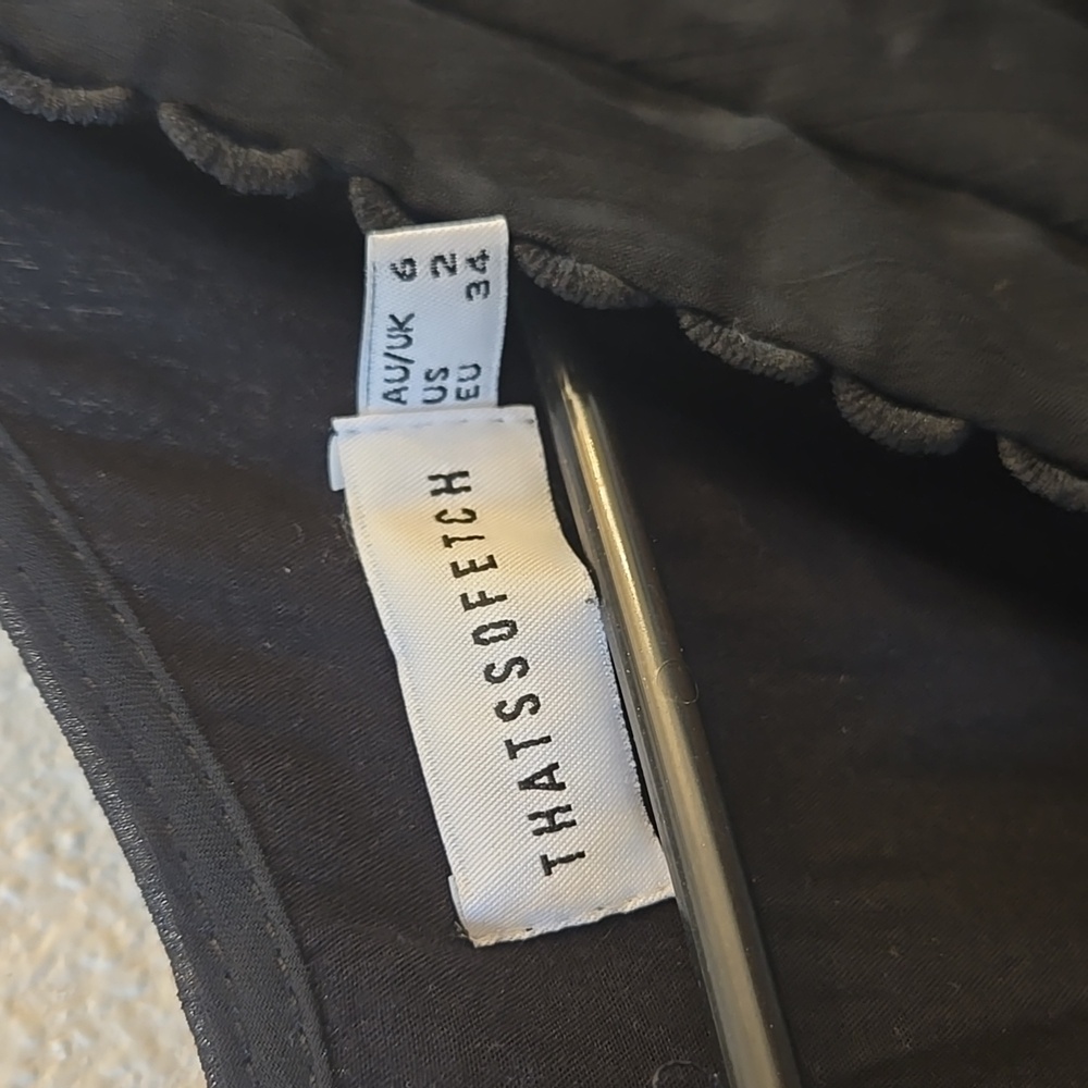 Thatssofetch Size 2 Mini Black Dress - image 2